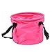 Large Outdoor Camping Folding Bucket Washing Collapsible Water 10L/20L/30L (rose red,30L)