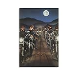 David Mann Painting Art, Motorcycle Art, Retro Aesthetic Posters, Art Posters1 (2) Wall Art Painting