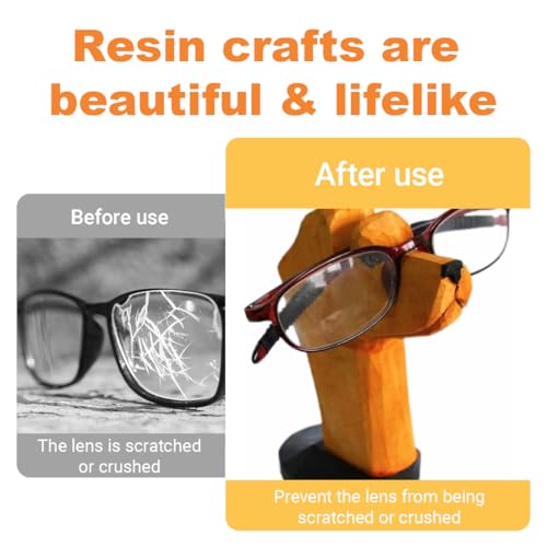 GONZTEL 1 Stück Handgemachte Form Holzschnitzbrille Brillenhalter Ständer,Labrador Retriever Brillenständer,Brillenablage, Geschenk für Hundebesitzer