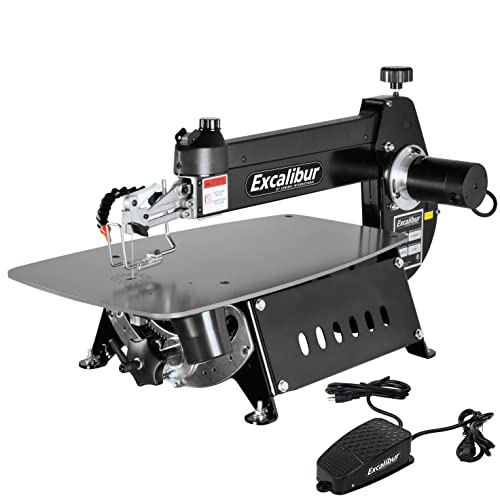 EXCALIBUR 16" Scroll Saw - 1.3A Variable Speed Woodworking Saw & Stand with Tilting head & Foot Switch Controller - EX-16K - Thumbnail 2