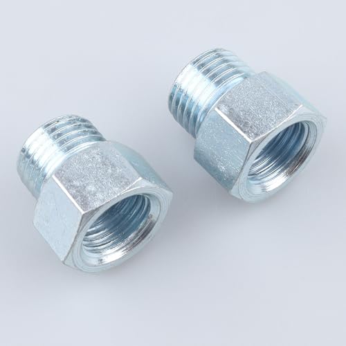 Image of AC PERFORMANCE 1 /2x20 Inverted to 9 /16x18 Male Fittings Zinc Steel 2PCS