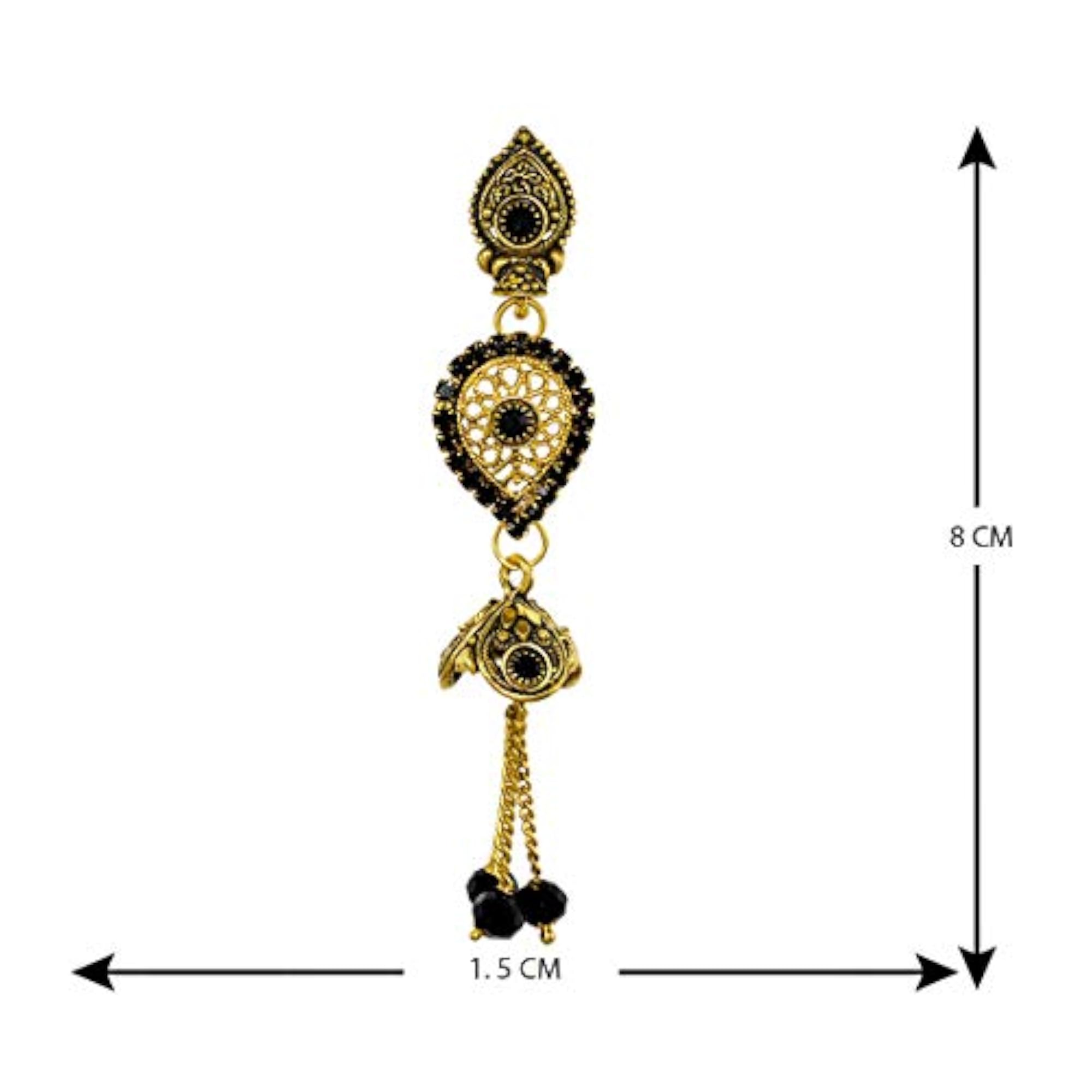 Traditional Plated Jhumka Earrings, Festive Elegance