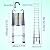 20.5Ft/6.2M Telescoping Ladders EN131 Standards Multi-Purpose Telescopic Ladder Folding Ladder Loft Attic Ladder Folding Aluminum Extension Ladder for Home Building Maintenance Garden Work Access Loft