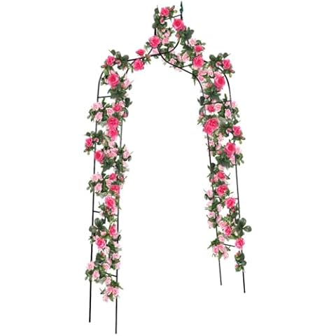 COSTWAY Garden Arch for Climbing Plants Cover
