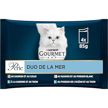 Gourmet Perle - Pasto per gatto adulto, Confezione da 12 (4 x 85gr)
