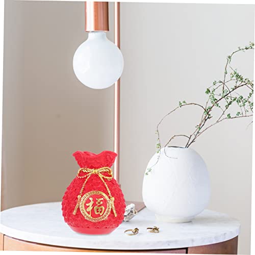 Generic Resin Money Bag Adornment for Home Decor Small Decorative Bag Model Lucky Theme Wealth Money Bank for Living Room College Apartment and Car Decoration4