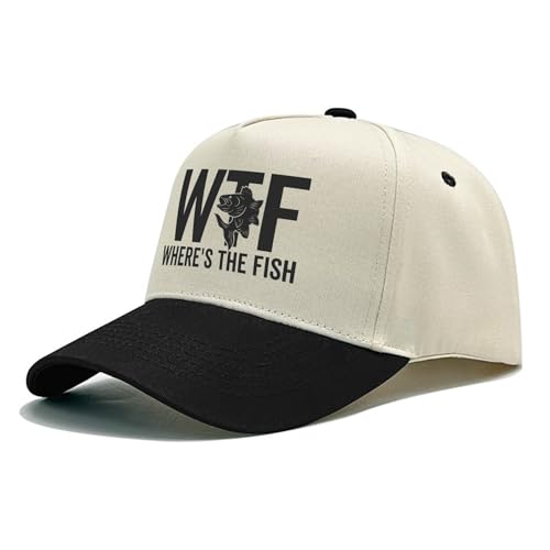 Image of WTF Where's The Fish Hat for Women Dad Hats with Design Caps