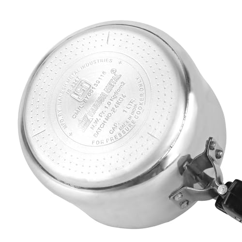 Image of Anmol 2 Litre Inner Lid Aluminium Pressure Cooker |ISI CERTIFIED|Cooker 2ltr|Non-Induction|Silver|Small cooker|Cooks for 1-2 People|