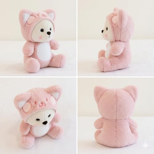 Image of Storescent Hooded Teddy Bear Soft Toys for Kids - Stuffed Animal Plush Soft Toy for Boys & Girls - Cute Lovely Hooded Teddy 35cm
