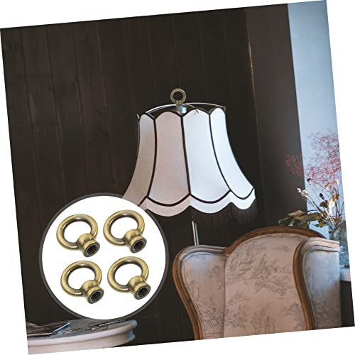 Image of 4Pcs Metal Lamp Finials Decorative Caps for Table and Floor Lamps Stylish Lamp Shade Accessories 1.97 X 1.57 X 0.7 Inch