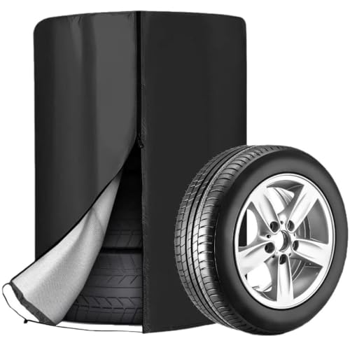 【2025年のNEWスタイル】タイヤカバー 屋外 防水 防塵 紫外線 劣化防止 190Tスクラバー素材 軽量 タイヤトート 取手付き 持ち運び便利 車用 タイヤ 収納袋 (K/60CM*90CM)