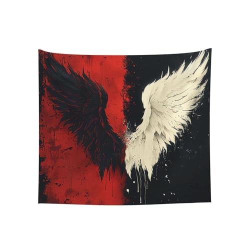Tapisserie ailes d'ange pour habiller un mur blanc de chambre ou salon