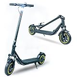 El electric scooter está equipado con faros superbrillantes de 1,1 W y la distancia máxima de conducción puede ser de hasta 6 metros, lo que aumenta la seguridad. Las luces traseras rojas parpadean claramente al frenar y recuerdan a otros peatones y vehículos en la carretera