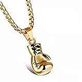 WHKJSS Halskette Anhänger Boxhandschuh Halskette Kette Boxen Handschuh Anhänger Halsketten Jungen Charme Mode Sport Fitness Geburtstagsgeschenke