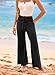 EVALESS Womens Wide Leg Pants Lace Gaucho Flare Pants Elastic High Waisted Palazzo Pants Cute Bell Bottoms Boho Holiday Trousers 2026 Fashion Spring Summer Concert Y2K Pants Black X-Large