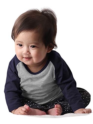 Image of Hat and Beyond Kids Raglan Jersey Child Toddler Youth Uniforms 3 /4 Sleeves T Shirts