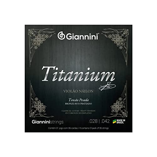 Encordoamento Violao Nylon Giannini Titanium Genwta Pesada