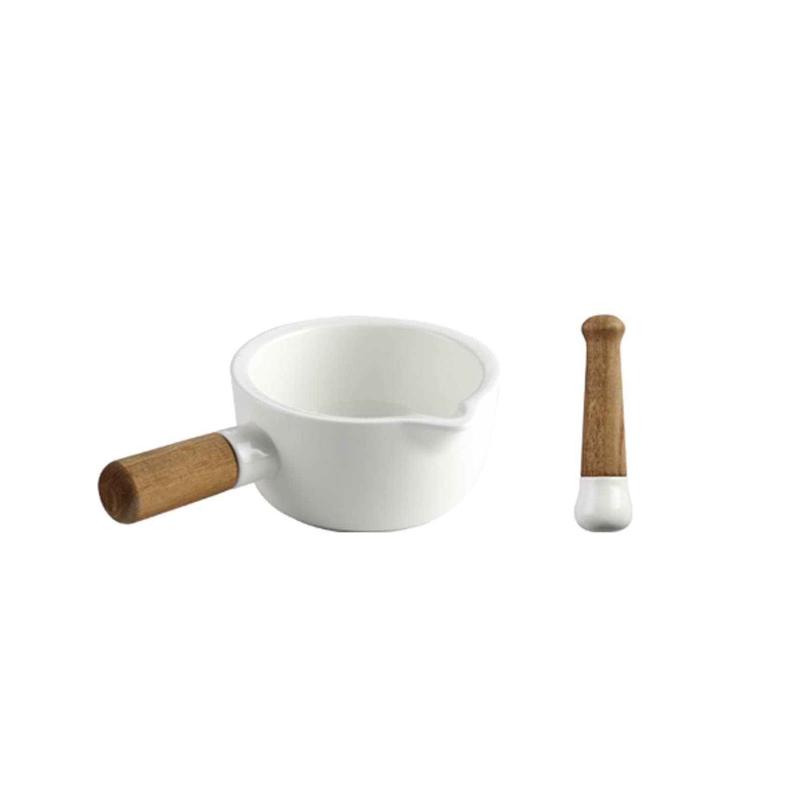 Juego de mortero y mortero de Porcelana con Boquilla, Molinillo de Especias, Cuenco for Hierbas, Polvo de Pesto, Juego de mortero y mortero de Porcelana, Herramientas de Cocina