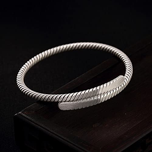 Bracelet pure s999 bijoux de couple jonc torsadé cadeau anniversaire