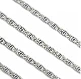 Cadena de eslabones de acero inoxidable de 5 metros, 4 mm, para hacer joyas