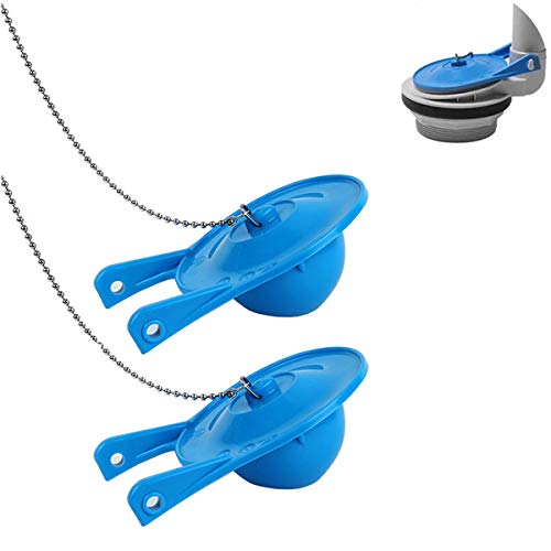 2 Pack Toilet Flapper Replacement, 3 Inch Flapper Replacement Water Saving, High Performance and Durable, Easy to Install, Toilet Flapper Compatible with Gerber 99-788 (Blue Color)