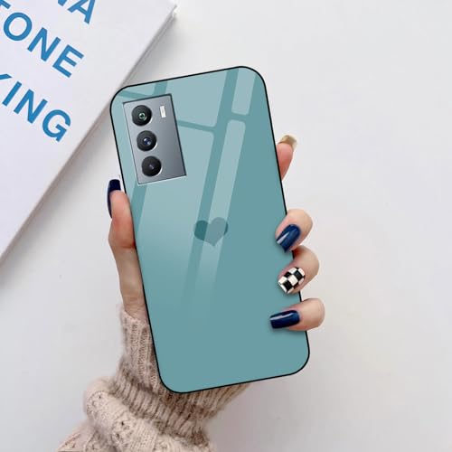 Image of COLORflow Back Cover Compatible with iQOO 9 SE 5G | Pastel Hearts Color Customized | Shockproof TPU Bumper with Camera Protection Back Cover Compatible with iQOO 9 SE 5G
