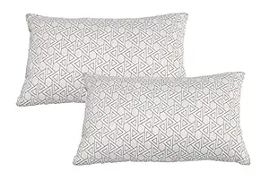 VG Mattress - Organic Silk Cotton/kapok/Ilavam Sleeping Soft White Striped Classic Pillows, Size 27