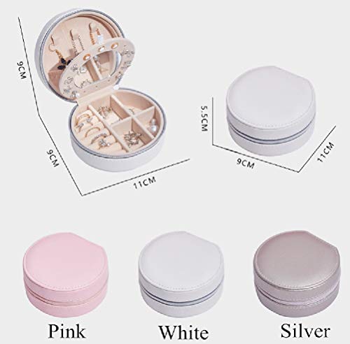 Coffret à bijoux de mode en cuir véritable finition haute couture