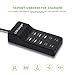 Wyssay USB Charger,50W USB Charging Station with 10-Port (6 USB-A Port & 4 USB-C Port) Compatible with iPhone 15/14/13/12/11/X/8/7/6 Phones, Watch,Tablets, Smartphones Black