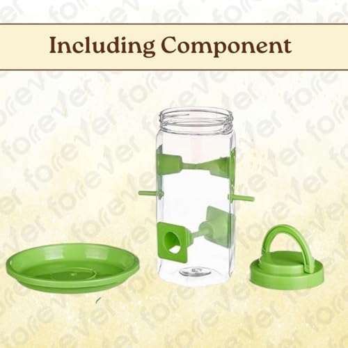 Image of FORREVER Bird Feeder - Hanging Bird Feeder for Balcony, Garden & Outdoor Use (Food Feeder)
