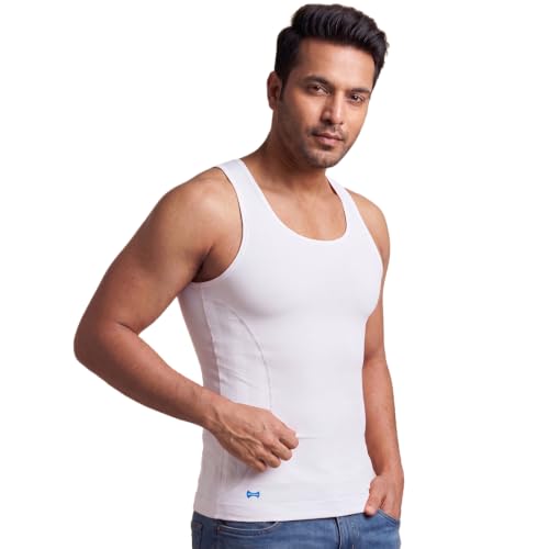 Image of dermawear Men Zenrik Everyday Mild Compression Shapewear Vest for Chest and Abdomen