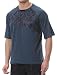 Przewalski Men's MTB Mountain Bike, Cycling Jersey, Short Sleeve Biking Shirt - Loose Fit, Moisture-Wicking and Breathable (X-Large - Chest 42-44", Dark Green)