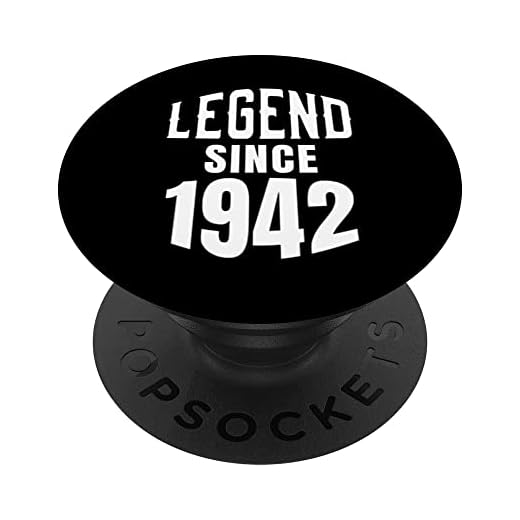 Nacido en 1942 Regalos de cumpleaños para mujeres 80th Legend desde 1942 PopSockets PopGrip Intercambiable