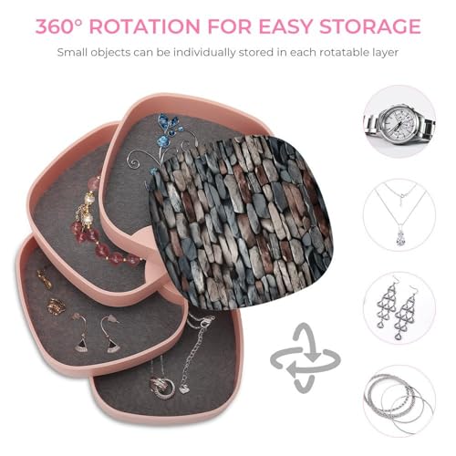 Boîte à bijoux pour coiffeuse avec miroir et compartiments - 5