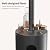 EAST OAK 55,000 BTU Propane Patio Heater with Round Table & Stainless Steel Burner, Outdoor Heater with Wheels, Ideal For Large Patios, Gardens, Outdoor Events, Commercial Use, Carbon Black