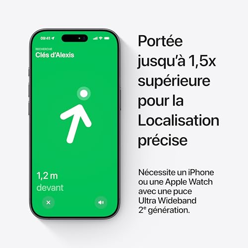 Apple AirTag (2e génération) : Traqueur bluetooth pour clés et portefeuille - 4