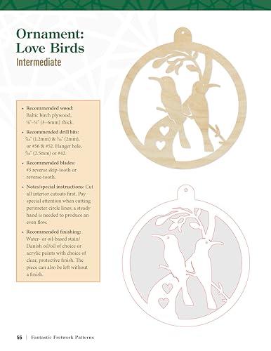 Fantastic Fretwork Patterns for the Scroll Saw: Amazing Designs for Ornaments, Coasters, Trivets, and Wall Art (Fox Chapel Publishing) Over 40 Full-Size Patterns from Beginner to Advanced