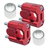 Bsbkoj オートバイ用 ハンドル ライザー 取り付け キット - 1ペア 高さ調整可能 セッティング | オートバイ サイクリング 用 ハンドル マウント クランプ 取り付け ツール アクセサリー パーツ キット | 父親 愛好家 向け ロード トリップ アーバン マウンテン ライディング 用