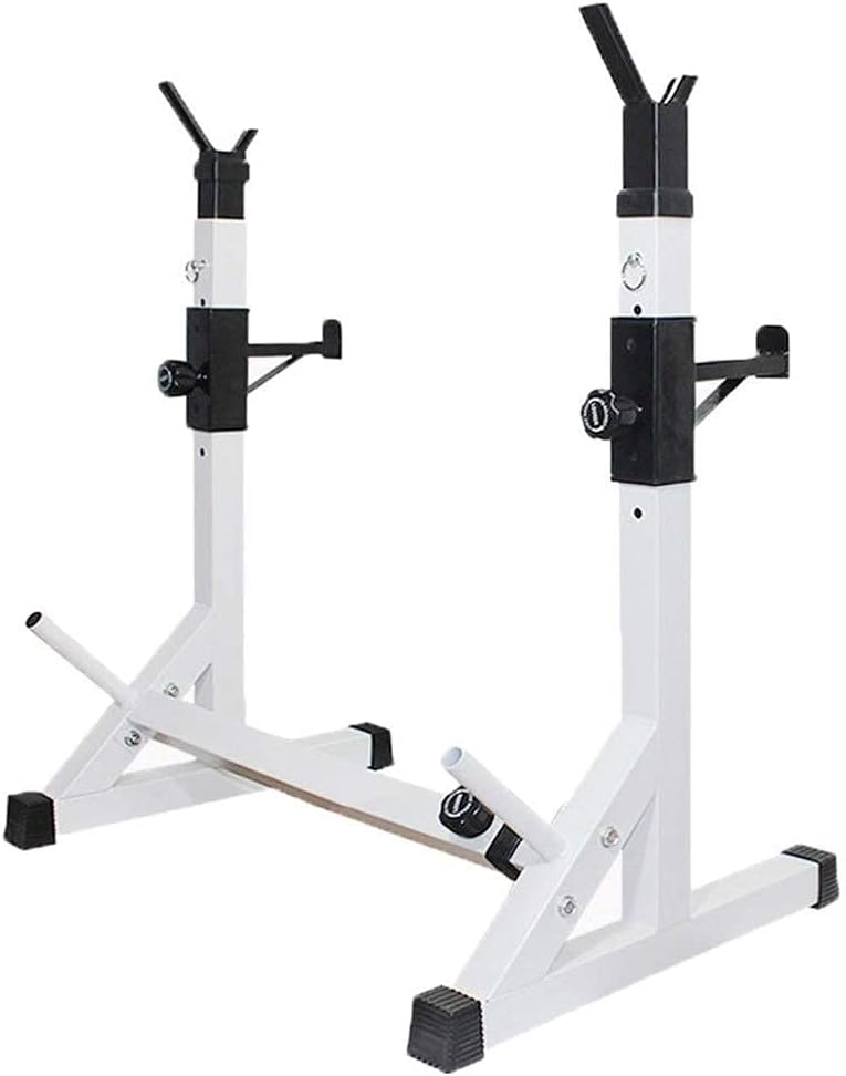 Squat Rack Large Free-Weight Racks Squat Rack Stand - Portable, Adjustable Bench Press Rack- Multi-Home Gym Multi-Function Dip Stand, Strength Train
