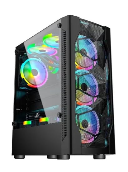 Gaming PC, Core i5-12400F 12th Gen Processor | RTX 3050 6GB GDDR6 Graphics | 16GB DDR4 RAM | 1TB NVMe SSD | Windows 10 Pro | RGB Ready Desktop Computer (Black)