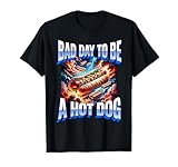 Bad Day to Be A Hot Wiener Dog Funny BBQ Grill Cookout T-Shirt