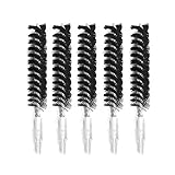 Motanar 10 Pcs Nylon Bristle Bore Gun Cleaning Brush for Rifle Pistol 8-32 5-16 Thread (9mm)