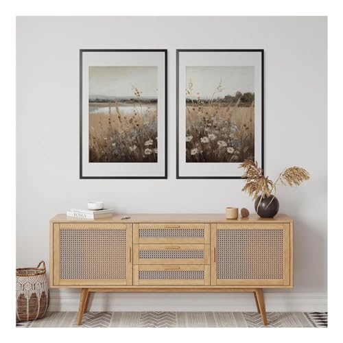 Fleurs sauvages affiche murale pour raviver un mur blanc vide peinture salon sans cadre