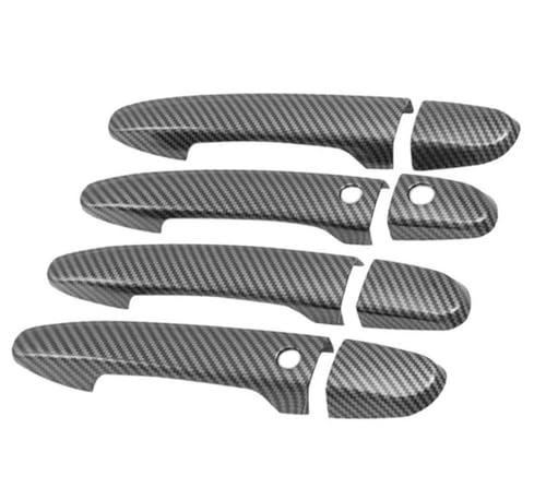 Garniture cache serrure porte gauche pour RAV4 couverture au design fibre de carbone exclusive