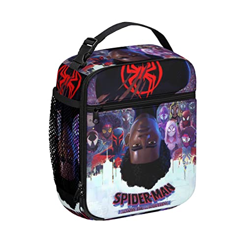 Ziusuol Anime Lunch Box, Super Hero Reusable Bag Bento Box Bag Warm Cooler Bag For Hiking Beach Camping Picnic (Anime D) #TOP2