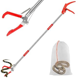 Incycall crochet à serpent pliable 127 cm avec pince inox