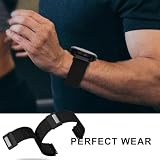 YOOSIDE Rozciągliwa bransoletka z zapięciem magnetycznym do Garmin Venu 3S / Vivoactive 4S / Vivomove 3S / Venu 2S, 18 mm miękka pętla nylon, lekki, elastyczny pasek do zegarka, 18mm, Nylon, No