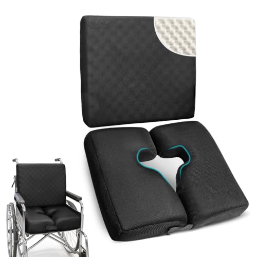 CRAURU Egg Crate Wheelchair Cushion
