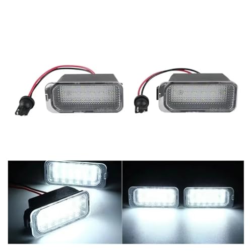 Luces matrícula LED para Jaguar XJ X351 y XF X250 bombillas traseras blancas sin error Canbus 3