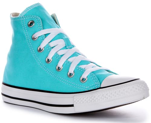 Converse Ct As Seasonal Color Ox Train Textil-Sneaker, cyan, 8.5 Women/6.5 Men